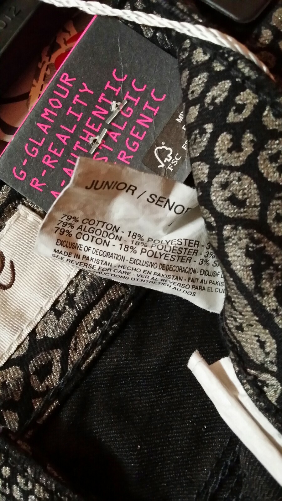 Black Snake print Skinny Jeans Junior's 